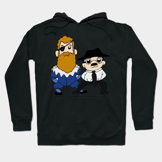 Fernando Pessoa e Camões, Pop Epic team parody Hoodie by PseudoL